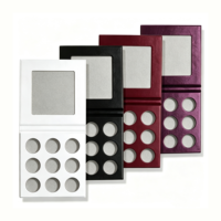 Trou de disque de groupe DIY 26.5mm/26mm RTS 9/12/15/18 couleurs maquillage palette d'ombres à paupières vide emballage de beauté boîte à rabat avec miroir