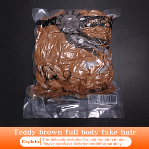 Teddy Pet Simulatie Haar Kapsalon Oefenpop Hond Volledig Lichaam Hoofd Skelet Model Kapper scheren Bruin oefenmodel - Product Image 4