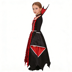 ชุดคอสตูมแวมไพร์เด็กคุณภาพสูงสำหรับฮาโลวีน ชุดแฟนซีสำหรับงานปาร์ตี้ งานรื่นเริง ภาพยนตร์ และทีวี ของขวัญชุดแฟนซี - Product Image 3