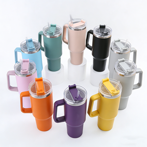 40オンス BPAフリー 保温カップ ステンレス製 真空断熱タンブラー 蓋とストロー付き 二重壁 トラベルマグ - Product Image 2