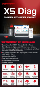 Herramienta de Diagnóstico y Ajuste de ECU EngineDance X5 Ultra para Camiones de Trabajo Pesado - Product Image 4
