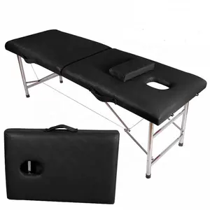 Traditional Chinese Medicine Therapy Bed Metal Folding Massage Bed for Beauty Salon SPA Facial Eyelash Application Warehouse Use