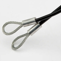 Usine Wire Rope Virole En Aluminium Ovale Manchette Clip En Acier Câble Assemblage Câble Swage Sling Eye Wire
