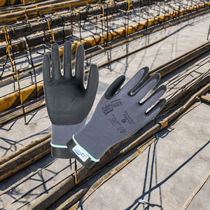 ถุงมือยางไนไตรล์โฟมกันลื่นเคลือบหน้าจอสัมผัสขนาด XL พร้อมซับในไนล่อนป้องกันมือ FNP02การรับรอง EN388 - Product Image 1