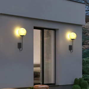 Outdoor Wall <b>Lamps</b> <b>Moon</b> Shape Led <b>Light</b> For Villa Balcony Garden Landscape Ambient Lighting - Product Image 1