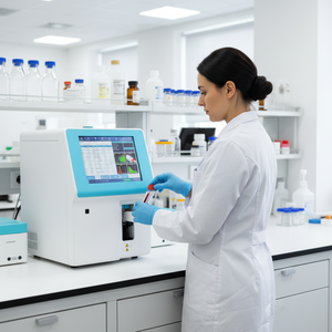 Analisador Hematológico Automático de <span class=keywords><strong>5</strong></span> Partes, 60 Testes/Hora, Contador Completo de Células Sanguíneas para Uso Hospitalar e Laboratorial Clínico - Product Image 3