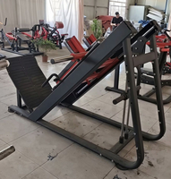 Machine Hack Squat One Touch Safety à charge par disques, presse à jambes 45 degrés, en acier, pour salle de sport commerciale