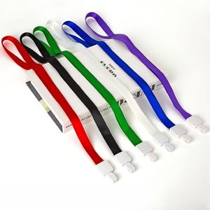 Custom Color Polyester <b>Nylon</b> Woven <b>Lanyard</b> with Plastic Hook Accessories Sublimation Heat Transfer Printed for Promotion - Product Image 1