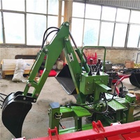 Chargeuse pelleteuse tractopelle tractable à 3 points montée sur tracteur agricole à vendre pelle rétrocaveuse pour chargeuses compactes au Canada