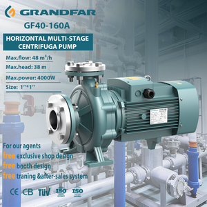 Grandfar 380V High Power 5.5hp 4kW Customized Industrial Standard Horizontal Centrifugal <b>Pump</b> GF40-160A High Power 5.5HP Deliver - Product Image 1