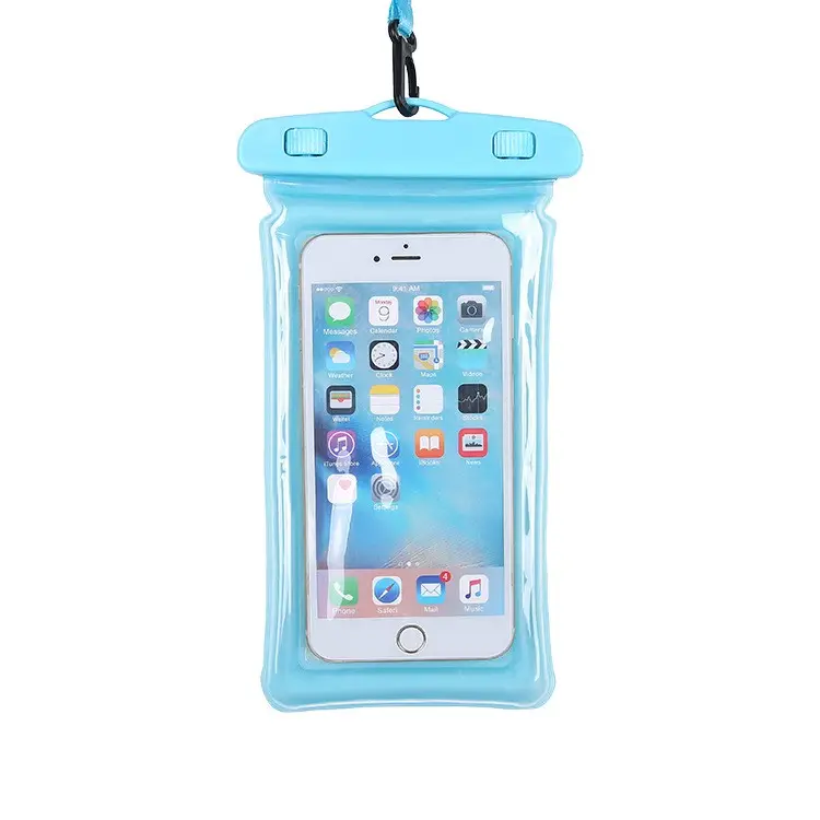 Hot Sale high quality transparent PVC floating waterproof mobile phone pouch waterproof smartphone bag