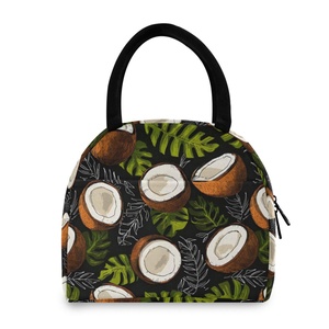 Hawaiian Life Stylish Lunch Bag Naupaka Flower Custom Design Insulation Thermal Tote Cooler Lunch Bag for Picnic Office Worker - Product Image 1
