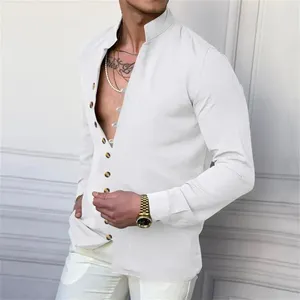 Camicie Estive da <span class=keywords><strong>Uomo</strong></span> a Maniche Lunghe con Perline, <span class=keywords><strong>Stile</strong></span> Casual Basic alla Moda, <span class=keywords><strong>Abbigliamento</strong></span> Musulmano per <span class=keywords><strong>Uomo</strong></span>, Ideale per Spiaggia e Viaggi - Product Image 2