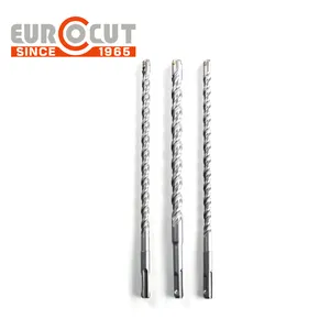 EUROCUT 110mm Length YG8C Cross Tip 40Cr Drill Pipe SDS Plus Hammer Drill Bit For Concrete Stone