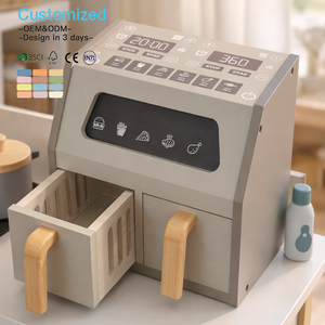EDULAND OEM ODM CE CPC <span class=keywords><strong>Juguete</strong></span> <span class=keywords><strong>de</strong></span> <span class=keywords><strong>Cocina</strong></span> <span class=keywords><strong>de</strong></span> <span class=keywords><strong>Madera</strong></span> Montessori, Juego <span class=keywords><strong>de</strong></span> Freidora <span class=keywords><strong>de</strong></span> Aire para Niños, Pintura Ecológica, <span class=keywords><strong>Cocina</strong></span> Realista, Juego <span class=keywords><strong>de</strong></span> Imitación - Product Image 1