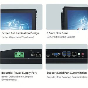 Touchwo 10 điểm phẳng không quạt nhúng máy tính công nghiệp tùy chọn kích thước cho điều khiển tự động hóa & màn hình cảm ứng - Product Image 2