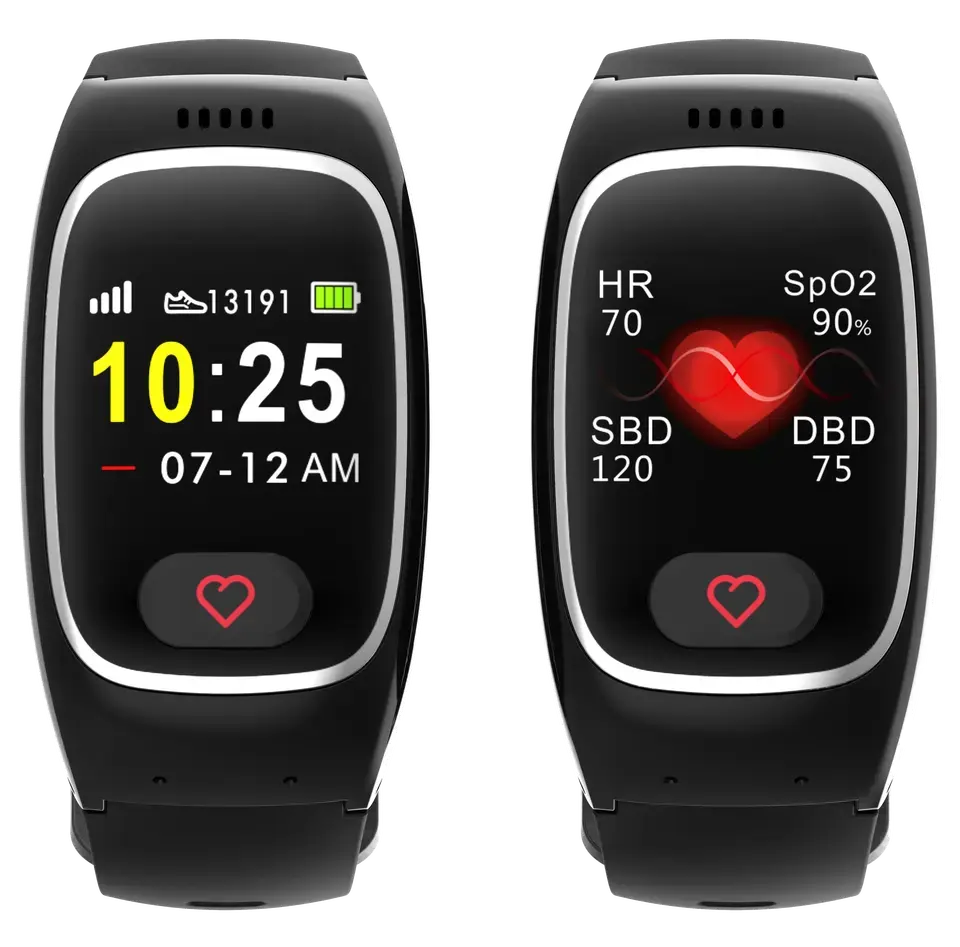 4G jam tangan pintar VL16 untuk orang tua dengan deteksi jatuh Alarm SOS GPS WiFi BT lokasi memastikan aman untuk orang tua kesepian rumah perawatan