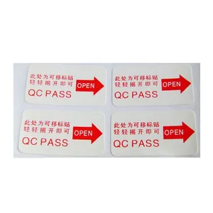QC Sticker Red Fragile Labels Sticker/handle With Care Label Sticker