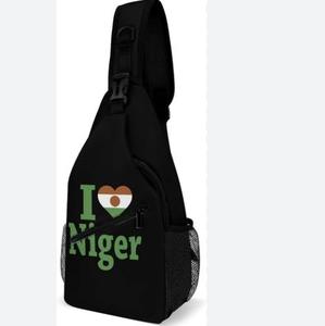 Drapeau du Sénégal Sac à bandoulière personnalisé de haute qualité Sacs à dos à bandoulière Sacs de poitrine fissurés - Product Image 2