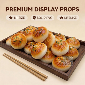 Modèle réaliste de pain vapeur artificiel pour la photographie de menus de restaurants et la mise en scène visuelle - Product Image 1