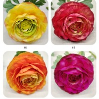 Bunga Buatan Realistis Dua Kepala Peony Lotus Melaleuca Tea Rose Sentuhan Lembut Seperti Asli untuk Properti Fotografi, Dekorasi Rumah, Hari Valentine