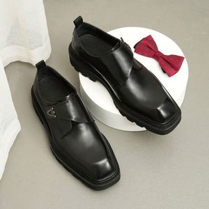 Zapatos de Vestir de Cuero de Diseño Clásico, Muy Populares, Cómodos, con Punta en Pico, para Bodas y Negocios, Zapatos de Lujo para Hombre - Product Image 2