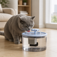 Fontaine à eau automatique pour animaux de compagnie, étanche, alimentée par USB, bol à boire en plastique solide pour chats et chiens, OEM