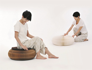 Ihpaper <span class=keywords><strong>Pouf</strong></span> en papier nid d'abeille pliant rond <span class=keywords><strong>Futon</strong></span> Multi forme <span class=keywords><strong>Pouf</strong></span> rond pour salon - Product Image 5
