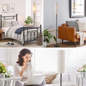 Lampadaire à lumière verticale <span class=keywords><strong>de</strong></span> conception nordique LED Style minimaliste moderne en noir, blanc et gris - Product Image 6