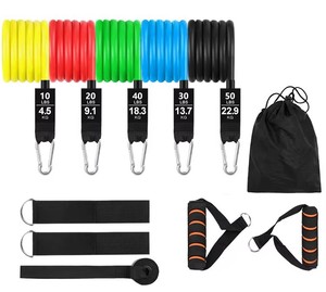 Juego de Bandas de Resistencia de Látex Multifuncionales de 11 Piezas, Bandas de Ejercicio de Goma, Venta Caliente - Product Image 1