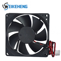 Delta AFB0812VHD DC 12V 0.30A 8cm 8020 Kipas Pendingin Listrik Industri Inverter dengan Bantalan Bola, Bilah Plastik, Volume Udara Besar untuk CPU