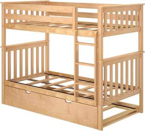 Precio de fábrica, literas de estilo europeo, literas gemelas, juego de muebles de dormitorio para niños - Product Image 4