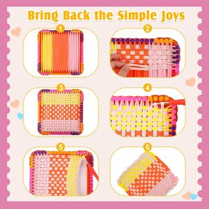 OEM/ODM DIY Arts and Crafts Loom <b>Knitting</b> Projects Set Crochet <b>Kit</b> Weaving Loom <b>Kit</b> for <b>Beginners</b> Potholder Tools - Product Image 3