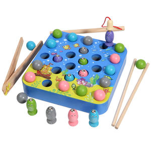 Nouveauté personnalisée pour bébé pince à pêche en bois perle attraper des insectes <span class=keywords><strong>jeu</strong></span> Montessori ressources pédagogiques jouets pour enfants - Product Image 3