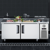 Congélateur commercial sous comptoir réfrigérateur en acier inoxydable comptoir Table de travail réfrigérateur établi sous comptoir congélateur