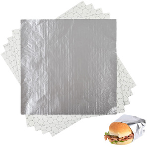 Mestaek Pop Up Burger Foil Paper 200 Sheets 9x10.7 Inch Food Grade Aluminum Foil For Burgers Sandwiches Hot Dogs - Product Image 3