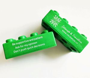 ของเล่นบล็อกบีบคลายเครียด ของเล่นบล็อกนุ่มนิ่มบีบได้ บรรเทาความเครียด ของเล่นเสริมสร้างพัฒนาการ - Product Image 3