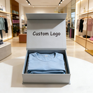 Scatola di Cartone Pieghevole Magnetica Personalizzata di Alta Qualità per Regali, Lussuosa Confezione per Felpe, Scarpe, Vestiti con Logo Stampato in <span class=keywords><strong>Oro</strong></span> - Product Image 2