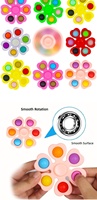 Spinner de Burbujas para Dedos, Juguete Giratorio para Aliviar el Estrés, Juguete Sensorial Giratorio de Colores para Todas las Edades