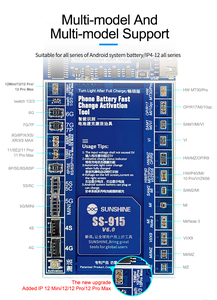 Placa <span class=keywords><strong>de</strong></span> Activación <span class=keywords><strong>de</strong></span> Batería Universal Sunshine SS-915 para <span class=keywords><strong>iPhone</strong></span>, Huawei, Samsung, Activación 2A - Product Image 5