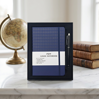 Carnet A5 ligné tendance 2027, couverture rigide, personnalisable, avec stylo, pour le bureau et l'usage quotidien