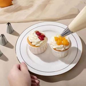 Accessori per Torte Usa e Getta di Grado Alimentare, Decorazione per <span class=keywords><strong>Pasticceria</strong></span>, Manicotto per Spremere Crema, per Cucina e Campeggio - Product Image 4
