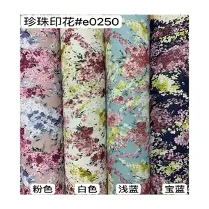 Высококачественная дышащая Цветочная цифровая печать мягкая шифоновая жоржет ткань для женского платья шифоновая ткань с принтом