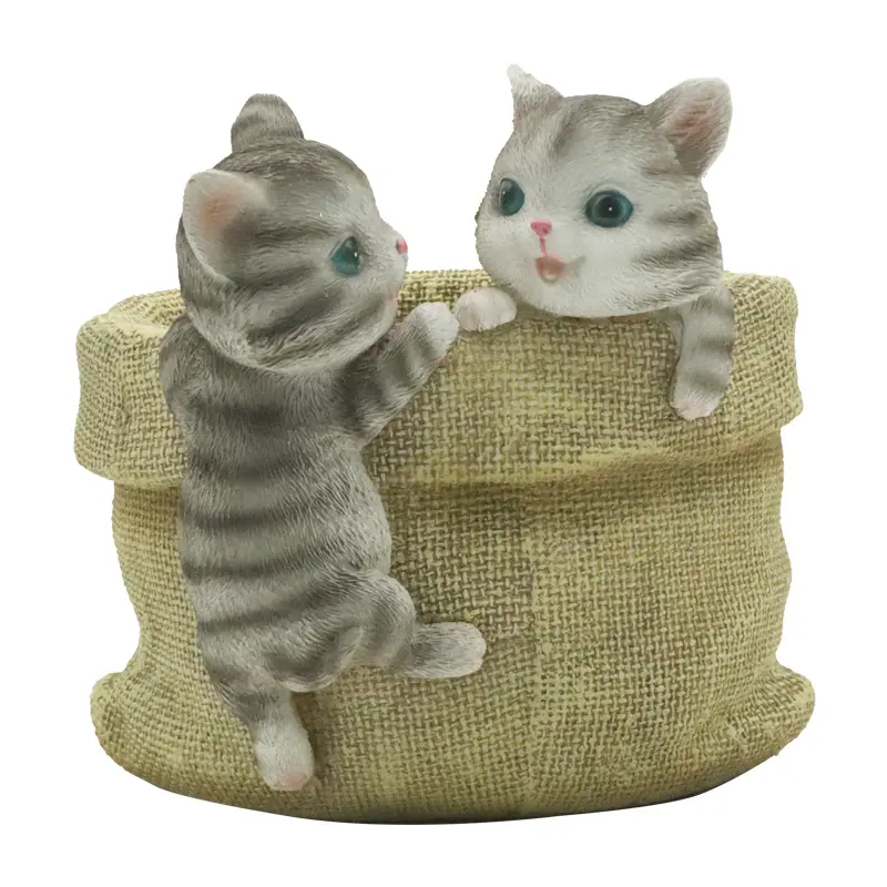カスタム樹脂動物収納ボックス漫画飾り樹脂収納猫かわいい像家の装飾樹脂クラフトカスタム収納ボックス