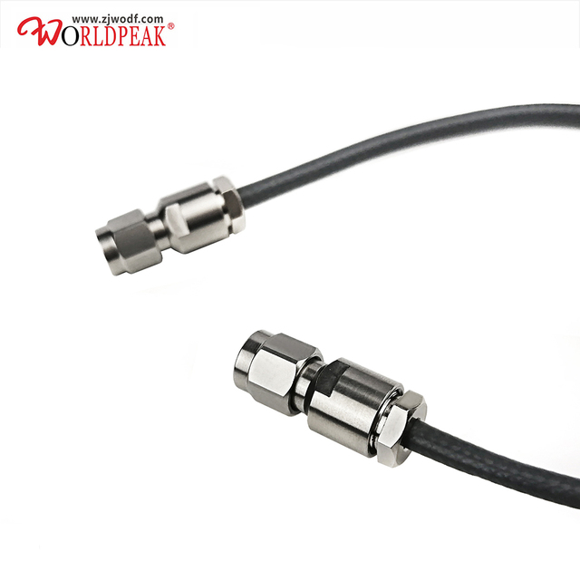 High Frequency Stainless Steel  Millimeter Wave 3.5mm to 3.5mm Male for RG402 Coaxial Cable Assembly 50Ω Semi-Flexible RF Jumper