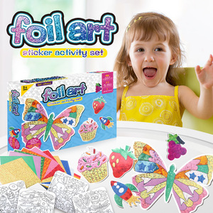 Kit de Arte de aprendizaje temprano con pegatinas mágicas hecho a mano Diy actividades artesanales de interior juguetes educativos para hacer joyas para niños - Product Image 1