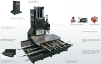 Centre d'usinage vertical CNC GUOSHENG MVL1380E, machine de fraisage VMC économique