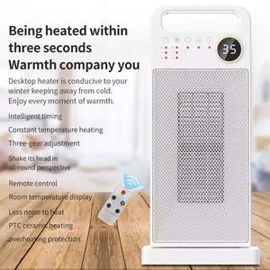 المحمولة لهب سخانات كهربائية 110V Aquecedores دي Ambiente منفذ الموقت الفضاء التحكم عن بعد مع مروحة Ptc سخان من السيراميك - Product Image 3