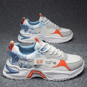 Nuevos Zapatos Deportivos Transpirables de Malla para Hombre, Zapatos Casuales Blancos de Moda, Zapatillas Deportivas con Suela Gruesa, Zapatos para Correr y Ocio para Hombre - Product Image 2
