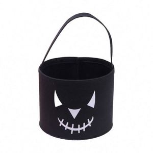 Halloween Felt Storage Bucket Large Capacity Cartoon Carrying Bucket Children's Party <b>Easter</b> Candy Storage <b>Bag</b> - Product Image 2